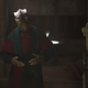 a Trandoshan crime boss paying tribute to boba.
